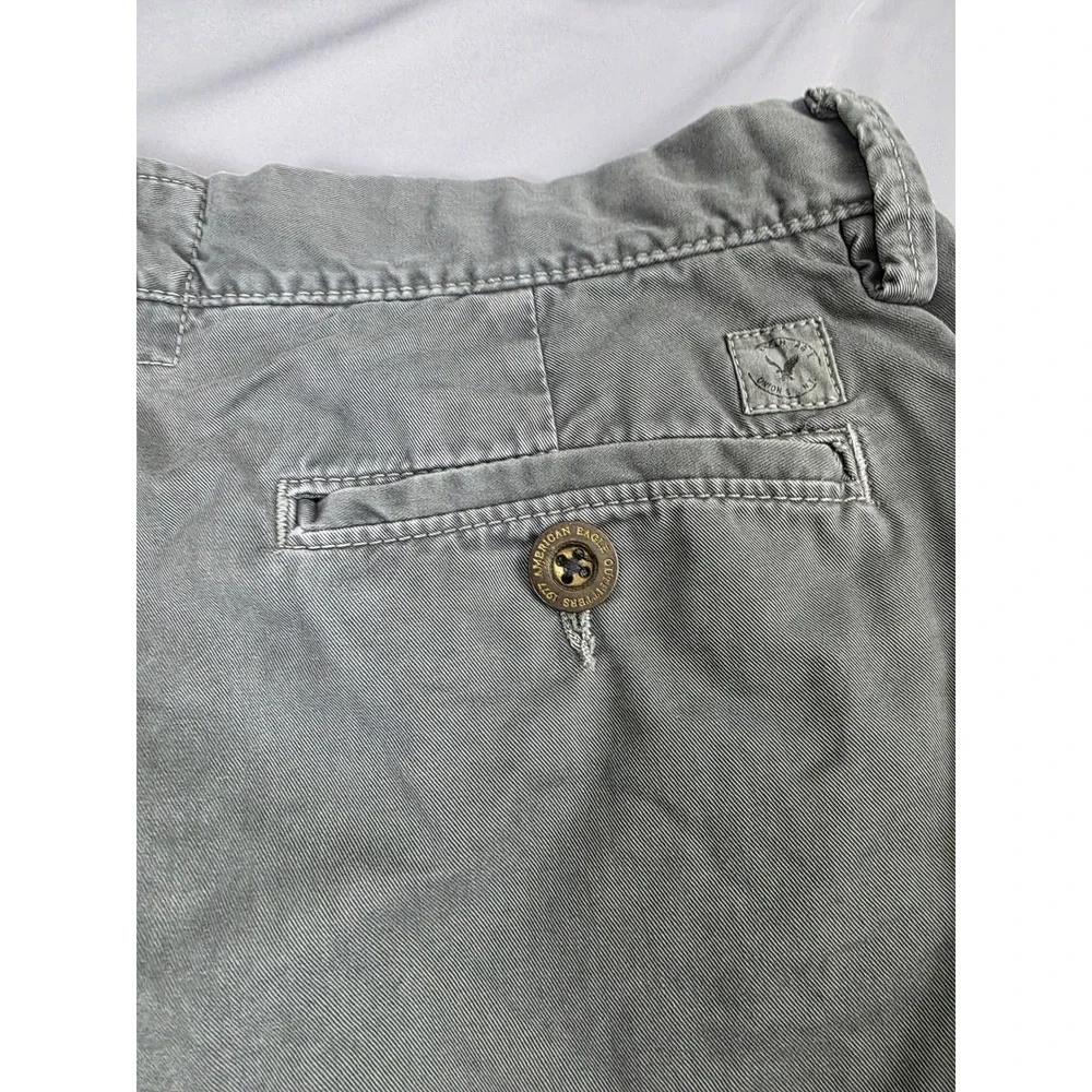 American Eagle Outfitters Prep Fit Gray Chino Shorts Mens 33 Cotton 7015261921